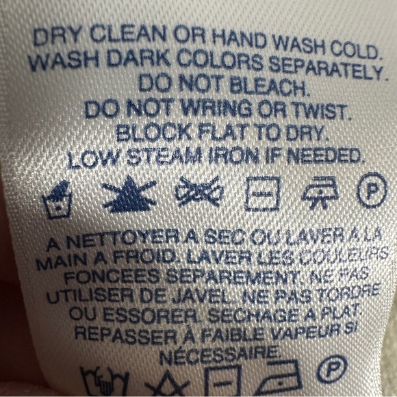 Lands' End wool blend poncho/shawl, one size, marled, fall, winter, layer - Picture 5 of 9